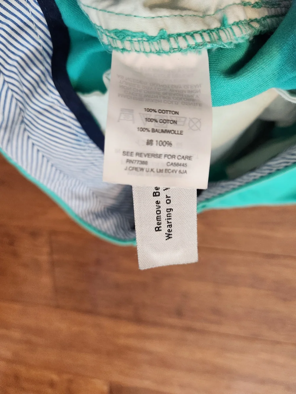J. Crew Women's Teal 100% Cotton Chino Shorts Preppy Classic, Size 10